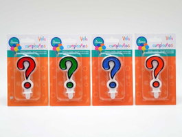 Arte Regal Bougie Anniversaire Couleurs Assorties 1 x 8,5 x 4,5 cm (Set de 72)