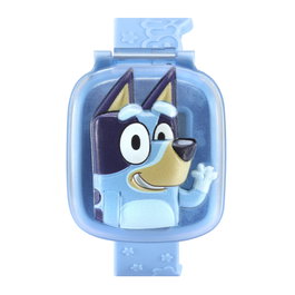 V-Tech Bluey - Montre éducative interactive pour enfants - Apprentissage de l'heure, vocabulaire, 4 jeux, chronomètre, alarme, voix originale - Version française