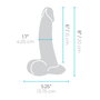 Gode réaliste B-Vibe Silicone Ø 4,3 cm (15,2 cm)