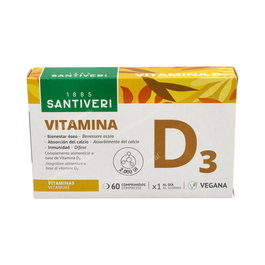 Santiveri Vitamine D3 2000 UI 60 Comprimés - Complément Alimentaire Vegan
