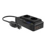 NK Adaptateur portable pour véhicule 12V 200W Convertisseur avec prises USB et écran LED