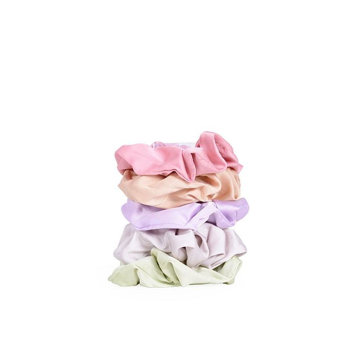 Bifull Coleteros Satin 5 Pièces - Pack de 5 Elastiques pour Cheveux en Satin - Lavande, Vert, Gris, Nude, Rose Bifull Coleteros Satin 5 Pièces - Pack de 5 Elastiques pour Cheveux en Satin - Lavande, Vert, Gris, Nude, Rose