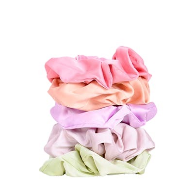 Bifull Lot de 5 Chouchous en Satin - Lavande, Vert, Gris, Nude et Rose Bifull Lot de 5 Chouchous en Satin - Lavande, Vert, Gris, Nude et Rose