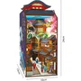 Nookland - Kit DIY à construire Maquette 3D Serre Livre - Ruelle Japonaise Book Nook - Décoration Bibliothèque - 10 x 19 x أن24 cm