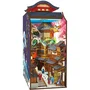 Nookland - Kit DIY à construire Maquette 3D Serre Livre - Ruelle Japonaise Book Nook - Décoration Bibliothèque - 10 x 19 x أن24 cm