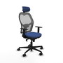 Chaise de Bureau avec Appui-tête Piqueras y Crespo 1D036N2 Blue marine