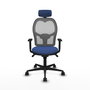 Chaise de Bureau avec Appui-tête Piqueras y Crespo 1D036N2 Blue marine
