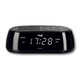 SAMI Radio-réveil compact AM/FM avec affichage numérique 0,6 pouces