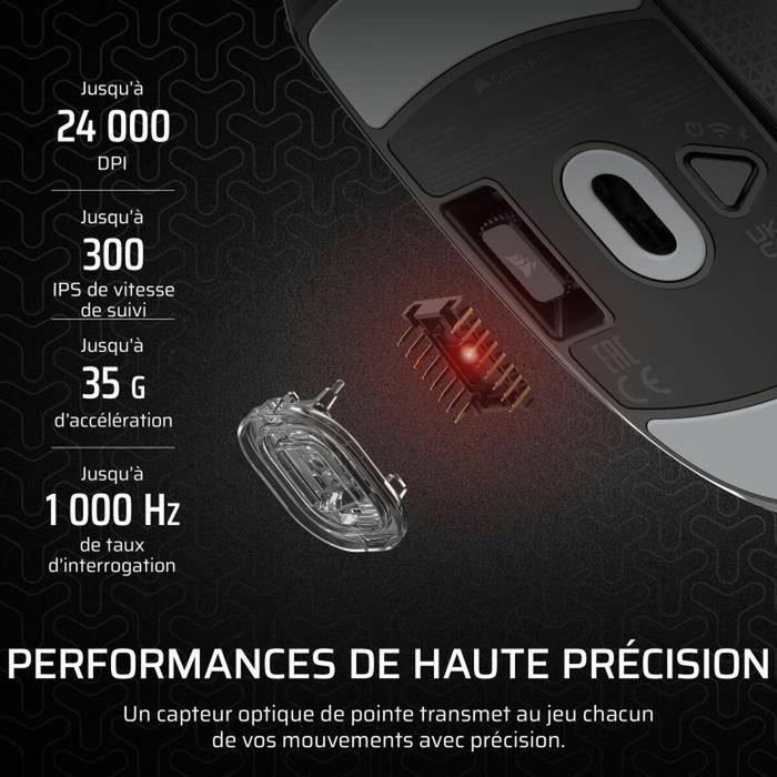 Corsair M55 Wireless Noire
