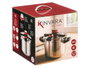 Kinvara Cocotte Minute 8 L Acier Inoxydable avec Poignée Silicone 37 x 28 x 26 cm (Set de 4)