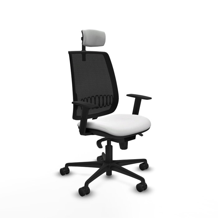 Piqueras Y Crespo Alares Chaise de Bureau Synchrone Blanc et Noir Piqueras Y Crespo Alares Chaise de Bureau Synchrone Blanc et Noir