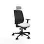 Piqueras Y Crespo Alares Chaise de Bureau Synchrone Blanc et Noir