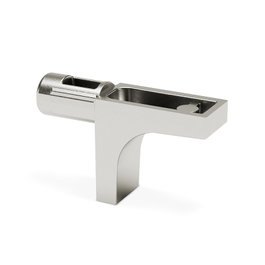 ITALIANA FERRAMENTA Support d'étagère Cristal K-Line Finition Nickel Zamak
