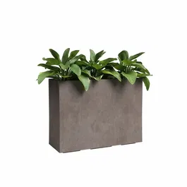 Artevasi Jardinière haute Sydney en plastique taupe 50 L - 80 cm - Dimensions 79.5 x 29.5 x 68 cm