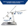 Ewent EW1267 Support pour ordinateur portable en aluminium avec rotation à 360°, jusqu'à 17,3 pouces, réglable en hauteur et angle, pliable