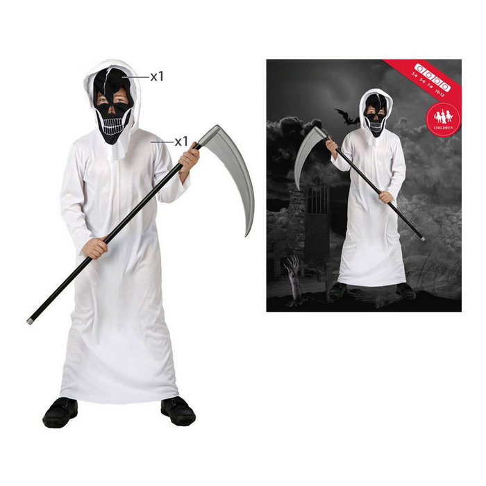 BigBuy Carnival Déguisement Squelette pour Enfant Blanc (2 Pièces) 7-9 Ans