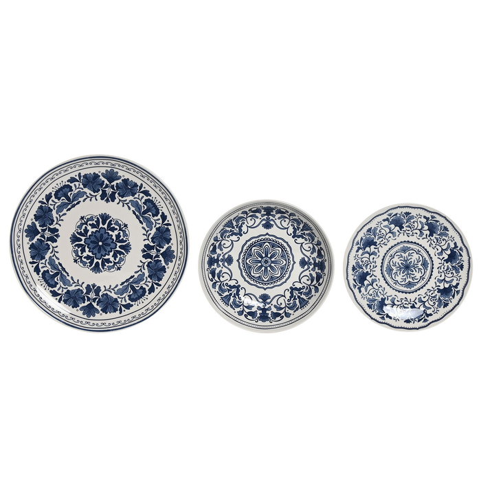 Assiettes Home ESPRIT Bleu Blanc Porcelaine Arabe 27 x 27 x 2 cm 18 Pièces Assiettes Home ESPRIT Bleu Blanc Porcelaine Arabe 27 x 27 x 2 cm 18 Pièces