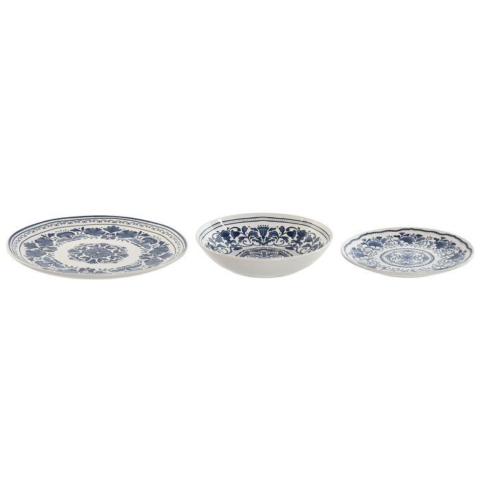 Assiettes Home ESPRIT Bleu Blanc Porcelaine Arabe 27 x 27 x 2 cm 18 Pièces Assiettes Home ESPRIT Bleu Blanc Porcelaine Arabe 27 x 27 x 2 cm 18 Pièces