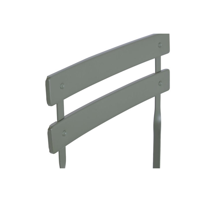 Ensemble Table + 2 Chaises Home ESPRIT Vert Métal 60 x 60 x 71 cm