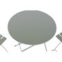Ensemble Table + 2 Chaises Home ESPRIT Vert Métal 60 x 60 x 71 cm