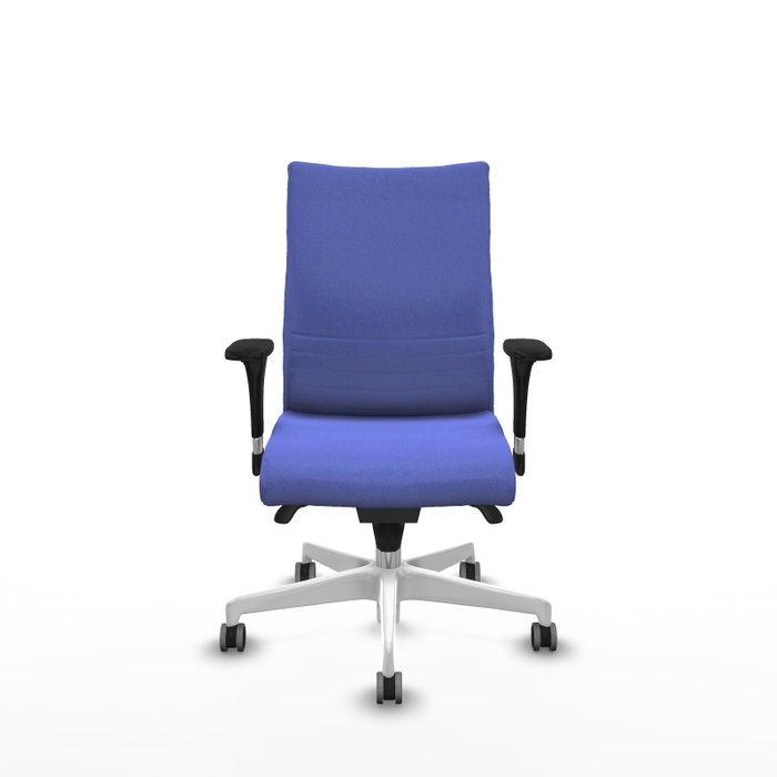 Piqueras Y Crespo Chaise de bureau Albacete bleu clair avec mécanisme synchrone et bras 1D