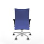 Piqueras Y Crespo Chaise de bureau Albacete bleu clair avec mécanisme synchrone et bras 1D