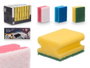 Arte Regal Lot de 3 éponges triple usage 20,5x9x4,5cm mousse polyuréthane fibre multicolore (Set de 24)