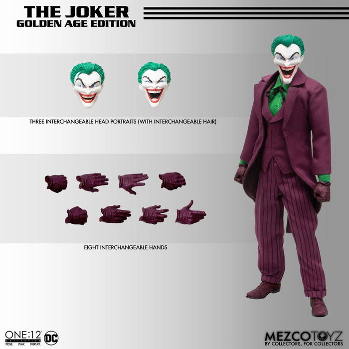 Mezco Toyz One:12 Collective DC Universe The Joker Golden Age Edition - Figurine 17 cm Mezco Toyz One:12 Collective DC Universe The Joker Golden Age Edition - Figurine 17 cm