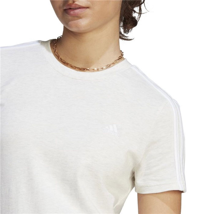 T-shirt à manches courtes femme Adidas 3S Blanc