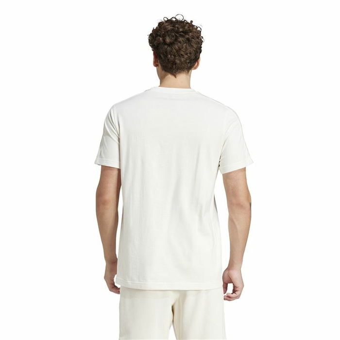 T-shirt à manches courtes homme Adidas Essentials 3 Bandas Blanc L