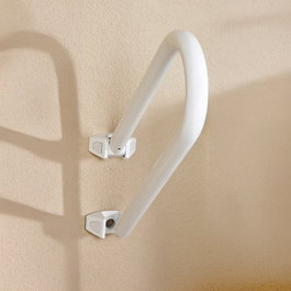 Basics Poignée de sécurité pivotante aluminium blanc 52,5 x 21 x 20 cm