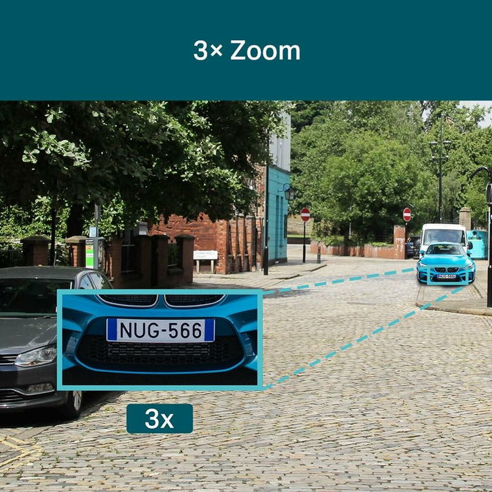 TP-LINK C540V Caméra de surveillance extérieure IP VIGI, 5MP, vision nocturne couleur, détection intelligente, résistante aux intempéries, couleur blanche