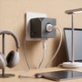 Coolbox CUBIK Base de prises avec charge USB-C et USB-A, Gris