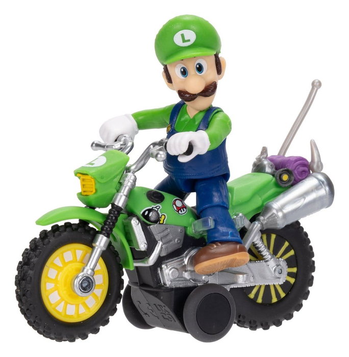 Super Mario Galaxy, le film figurine avec Moto à Rétrofriction Luigi 6 cm Super Mario Galaxy, le film figurine avec Moto à Rétrofriction Luigi 6 cm