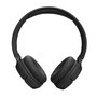 JBL Tune 520BT - Casque audio supra-auriculaire sans fil Bluetooth avec micro intégré, noir (JBLT520BTBLKEU)