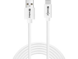 Sandberg USB-C to USB-A 2.0 2M SAVER - Blanc
