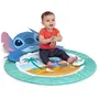 Bright Starts - Disney Baby Stitch - Tapis d'éveil bébé évolutif 3-en-1 avec arche, jouets sensoriels, peluche, miroir, coussin et hochet