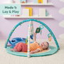 Bright Starts Disney Baby Stitch - Tapis d'éveil évolutif avec arche et jouets sensoriels