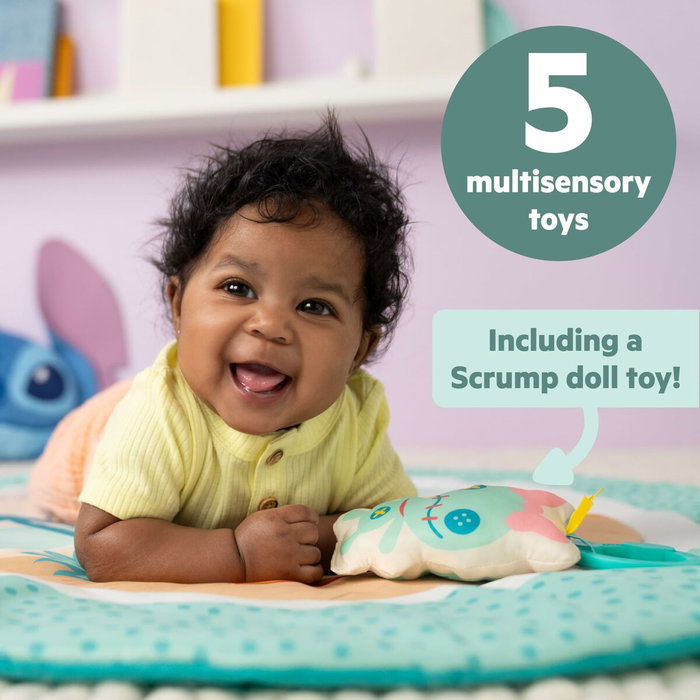 Bright Starts Disney Baby Stitch - Tapis d'éveil évolutif avec arche et jouets sensoriels Bright Starts Disney Baby Stitch - Tapis d'éveil évolutif avec arche et jouets sensoriels