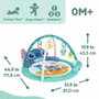 Bright Starts Disney Baby Stitch - Tapis d'éveil évolutif avec arche et jouets sensoriels
