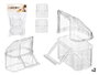 Mascow Set de 2 Comedero Rectangulaires pour Cage de Transport 12x22x6 cm Plastique Blanc Transparent (Set de 24)