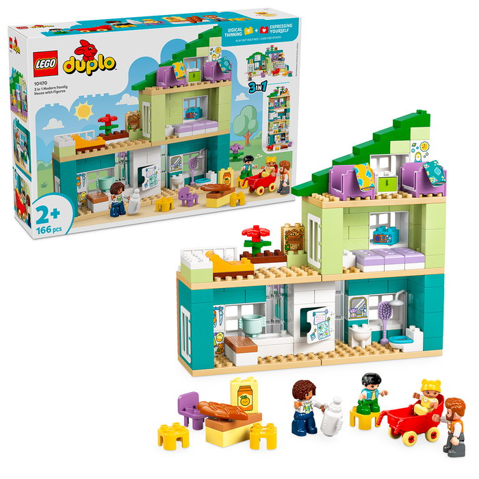 LEGO DUPLO La Maison Familiale Moderne 3-en-1 10470