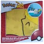 Pokemon Set de chambre Pikachu - Housse 140x200 cm + Taie 63x63 cm + Coussin 30x30 cm + Masque de sommeil pour enfant