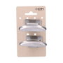 Edm Colgador de acero inoxidable Cromado, Pack de 2