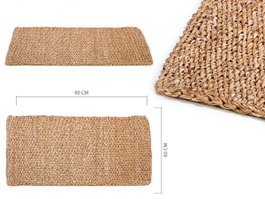 GIFTDECOR Alfombra Rectangular Marron 90x60cm