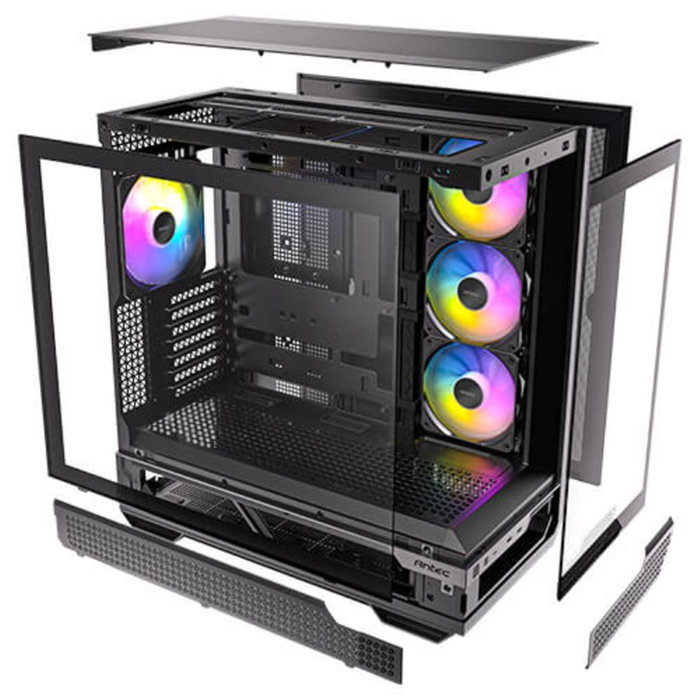 Antec C7 Fishtank Boîtier PC Gaming Midi Tower Noir Verre Acier Plastique ATX EATX ITX micro ATX 7 Emplacements