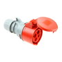 Solera Socle de prise 903144a 3P+T CETAC Aérienne Rouge 32 A IP44