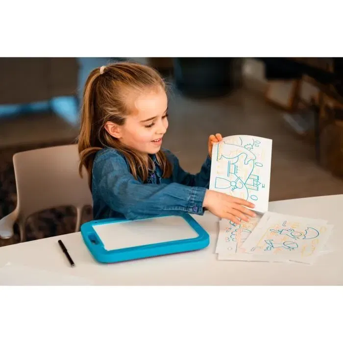 Nathan Dessineo - Ma tablette à dessin - Jeu créatif éducatif pour apprendre à dessiner dès 4 ans avec pupitre lumineux