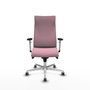 Piqueras Y Crespo Sillón Albacete Rose avec mécanisme Sincro et base aluminium