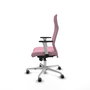 Piqueras Y Crespo Sillón Albacete Rose avec mécanisme Sincro et base aluminium